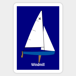 Windmill Sailboat Sticker